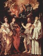 Marienkronung mit Hl. Katharina von Alexandrien, Hl. Johannes Evangelist, Hl. Johannes der Taufer, Hl. Romuald von Camaldoli, Guido Reni